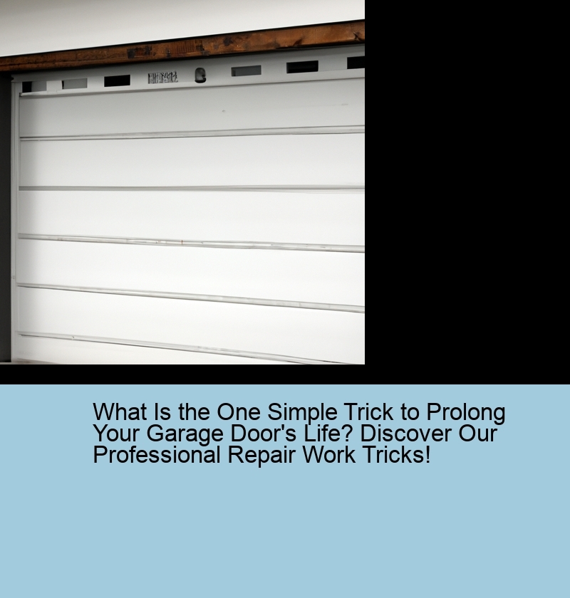 What Is the One Simple Trick to Prolong Your Garage Door's Life? Discover Our Professional Repair Work Tricks!